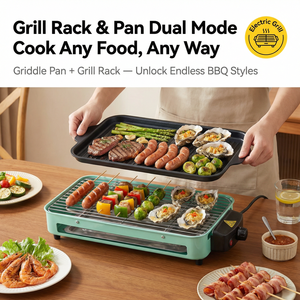 Gril électrique d'intérieur sans fumée, <span class=keywords><strong>plaque</strong></span> de cuisson coréenne portable antiadhésive 1500W, <span class=keywords><strong>plaque</strong></span> de cuisson <span class=keywords><strong>amovible</strong></span> pour table, en acier inoxydable - Product Image 4