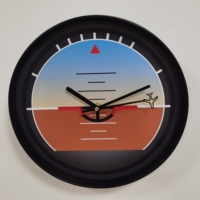 Horloge murale avion pilote : Avion de chasse, moteur turbofan, éléments d'altimètre
