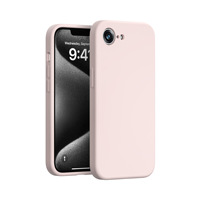 Coque en silicone liquide ultra-mince pour iPhone 7/8 Ports précis avec housse de protection anti-rayures et poignée de téléphone