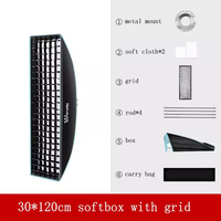 30*120cm Strip foto Studio Beehive sarang lebah Grid Softbox fotografi strobo Video Flash Softbox Bowens dengan kualitas terbaik