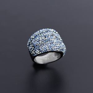 Anillos de Compromiso y Boda para Mujer, Joyería de Acero Inoxidable Brillante con Incrustaciones de Circonita Cúbica - Product Image 3