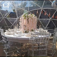 Dôme de tente transparent en plastique transparent de luxe pour le camping en plein air, jardin, salle à manger