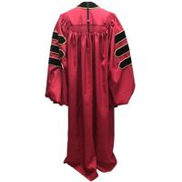 Robes de Remise de Diplôme Doctorat de Luxe en Promotion, Toge de Remise de Diplôme PhD avec Capuche et Toque