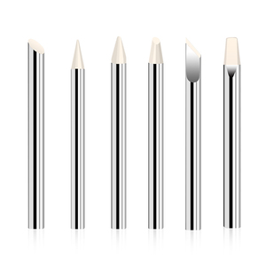 Tête de soudage plate en cuivre haute puissance 30W 40W 60W 80W 100W 150W 200W 300W, pointe de fer à souder à chauffage externe coudée - Product Image 3