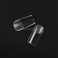 Faux ongles carrés moyens pré-ponceés 00 Big Thumb pour nail art, vente en gros, DIY, capsules d'ongles en gel à couverture complète, patchs d'ongles anti-rayures