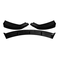 Divisor de Parachoques Delantero para Auto E60, Spoiler de Plástico Negro Brillante de 3 Piezas para BMW Serie 5 E60 SE LCI 2008 2009 2010