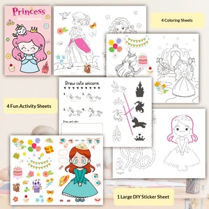 Libro <span class=keywords><strong>da</strong></span> colorare per bambini con adesivi a tema <span class=keywords><strong>cartoni</strong></span> <span class=keywords><strong>animati</strong></span>, libro <span class=keywords><strong>da</strong></span> disegno fai <span class=keywords><strong>da</strong></span> te, libro <span class=keywords><strong>da</strong></span> colorare per l'apprendimento precoce con attività a tema festival e feste - Product Image 1