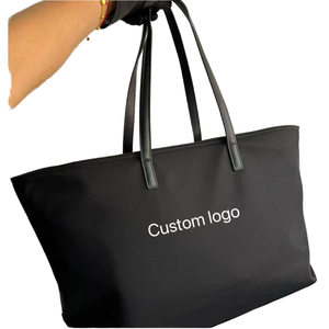 Bolso Tote de Lujo para Mujer, Diseño de Nylon, Resistente al Agua, Color Sólido, Ideal para la Playa, Verano y Otoño, Gran Capacidad, Venta al Por Mayor - Product Image 1