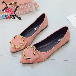Zapatos Planos de Mujer con Punta Puntiaguda y Decoración Metálica Dorada, Ligeros para Exteriores - Product Image 3