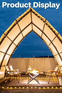 Tente de chasse en toile imperméable pour l'extérieur, tente de montagne pour 4 à 6 personnes, tente de chasse de luxe, tente de villégiature de luxe avec structure en acier - Product Image 5