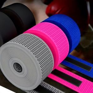 PROFIT SPORTS Vendas de Boxeo Transpirables de PVC Perforado, Cinta Deportiva Elástica Autoadhesiva, Vendaje Protector de Muñeca Ajustable - Product Image 1