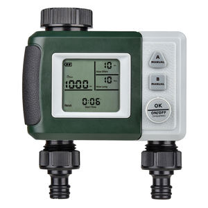 새로운 정원 식물 야외 자동 IP44 대형 화면 지능형 2포트 독립 제어 전기 물 타이머 - Product Image 1