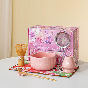 Set de Matcha con Tazón de Cerámica de Boca Ancha, Batidor de Bambú, Cuchara y Tamiz, Ecológico, Premium, para Cafetería, Venta en Línea y al por Mayor - Product Image 3