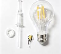 Bombilla LED A60 de Filamento Personalizable con Temperatura de Color Ajustable, Clasificación IP68, Material de PC, Eléctrica