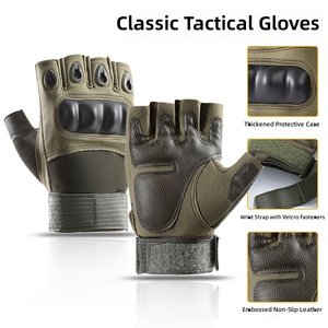 Gants tactiques demi-doigts pour hommes, pour la conduite de moto en plein air, antidérapants, résistants à l'usure, protection pour écran tactile G01J - Product Image 4
