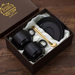 Factory Wholesale Custom Tea Coffee Cup Ceramic Packaging Boxes UV Printed Light Luxury Package <b>Mug</b> Set Gift Box Father's Day - Product Image 2