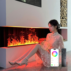 <span class=keywords><strong>Cheminée</strong></span> à vapeur d'eau atomisée sans chaleur, flamme simulée sans rayonnement, pour la famille, la chambre d'enfant, l'appartement, la décoration de la maison - Product Image 1