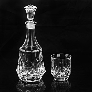 China Wholesale Royal bar Luxury Packing glassware <strong>Wine</strong> <strong>Decanter</strong> With 6 Rock Glass <strong>Wine</strong> Cups Whisky <strong>Decanter</strong> Tumblers <strong>Set</strong> - Product Image 3