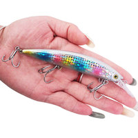 Umpan memancing ikan kecil, 10 warna, tenggelam keras 14/24/35G Trolling Air asin, memancing ikan Salmon, sungai, danau, grosir