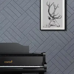 Factory Office PET Outlet Art Deco Absorb Sound Polyester Fiber Sound-absorbing Board Piano Room Acoustic Panels