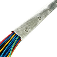 Manchons de protection de câbles en silicone haute résistance, ignifuges et isolants thermiquement, avec boucle en acier