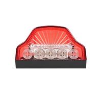 Gros camion plaque d'immatriculation lumière feu arrière Led remorque lumière ensemble 12V24V marqueur lumière unique camion système de feu arrière camion partie