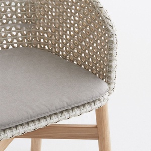 Patio Sang Trọng 9 Mảnh Gỗ Tếch Wicker Ăn Bộ Đồ Nội Thất Ngoài Trời Vườn Mây Nhôm Bảng Và 8 Chỗ Ngồi Ghế - Product Image 5