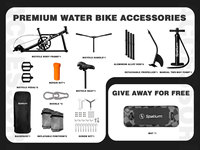 Spatium Pontoons Vélo Aquatique à Pédales Gonflable Hydrocycle Prix à Vendre