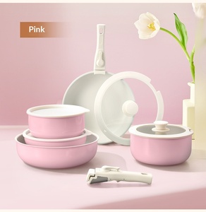Juego de Utensilios de Cocina Más Vendido con Mango Desmontable, Sartén <span class=keywords><strong>Antiadherente</strong></span> y Olla para Sopa, Apto para Horno y Cocinas de Inducción - Product Image 2