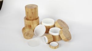 ครีมบำรุงผิวหน้า5g 10g 15g 20g บรรจุภัณฑ์เครื่องสำอางทำจากไม้แก้วสำหรับครีมบำรุงผิวหน้ากล่องไม้ไผ่ - Product Image 5