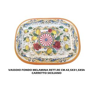 Vassoio Decorativo in Melamina CM.42.5X31.5X5h SICI CART - Product Image 1