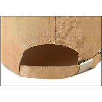 Gorra de béisbol casual de 6 paneles estilo trucker para exteriores, color caqui, con bordado vintage, estilo occidental y urbano.