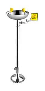 Dispositivo de <span class=keywords><strong>Lavaojos</strong></span> de Emergencia Vertical con Drenaje Guiado de Líquidos Residuales y Modo de Doble Descarga para Personal de Impresión y Teñido Textil - Product Image 6