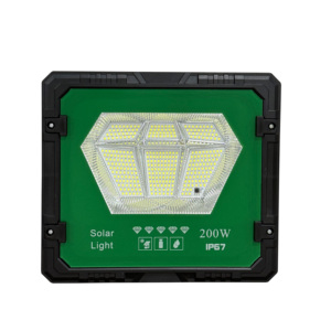 Reflector LED Solar de 100W IP65, Luz Diurna 5000K, COB, Cuerpo de Aluminio, Montaje en Superficie, Certificado CE, Control Remoto, Iluminación Exterior - Product Image 1