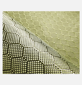 Màu vàng bóng đá tổ ong màu vàng đen aryl carbon hỗn hợp vải hình lục giác 3K sợi Carbon/Aramid Kevlar hỗn hợp vải - Product Image 4