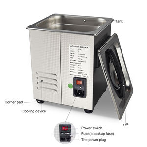 Machine de nettoyage à ultrasons 2L pour bijoux, lunettes dentaires, état neuf, bain mécanique électrique à carburant - Product Image 4