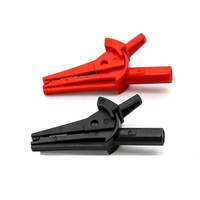 20A Rouge + Noir 80mm Crocodile Voiture Caravane Van Batterie Test Plomb Clips Meilleure Promotion Pinces Crocodiles Connecteur Plug Power