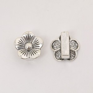 Cuentas Deslizantes <span class=keywords><strong>de</strong></span> Aleación <span class=keywords><strong>de</strong></span> Zinc con Diseño <span class=keywords><strong>de</strong></span> Pétalo Radiante, Acabado Bronce Antiguo, Base Plana <span class=keywords><strong>para</strong></span> Fabricación <span class=keywords><strong>de</strong></span> Pulseras <span class=keywords><strong>de</strong></span> Cordón <span class=keywords><strong>de</strong></span> <span class=keywords><strong>Cuero</strong></span> - Product Image 4