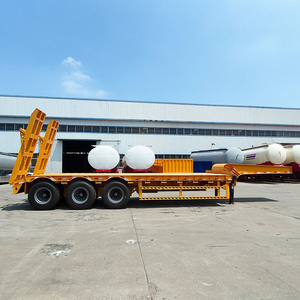 Semirremolque de plataforma baja con cuello de cisne Fengniao de 12.5m x 2.5m x 1.5m, 3/4 ejes, para transporte de vehículos, con capacidad de carga de 1001-2000kg, fabricado en Shandong - Product Image 1