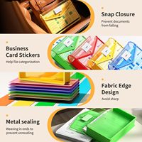 Carpeta de Archivos Expandible de Gran Capacidad Personalizada, Sobres Transparentes con Cierre a Presión, Tamaño A4, para la Escuela, Oficina, Hospital