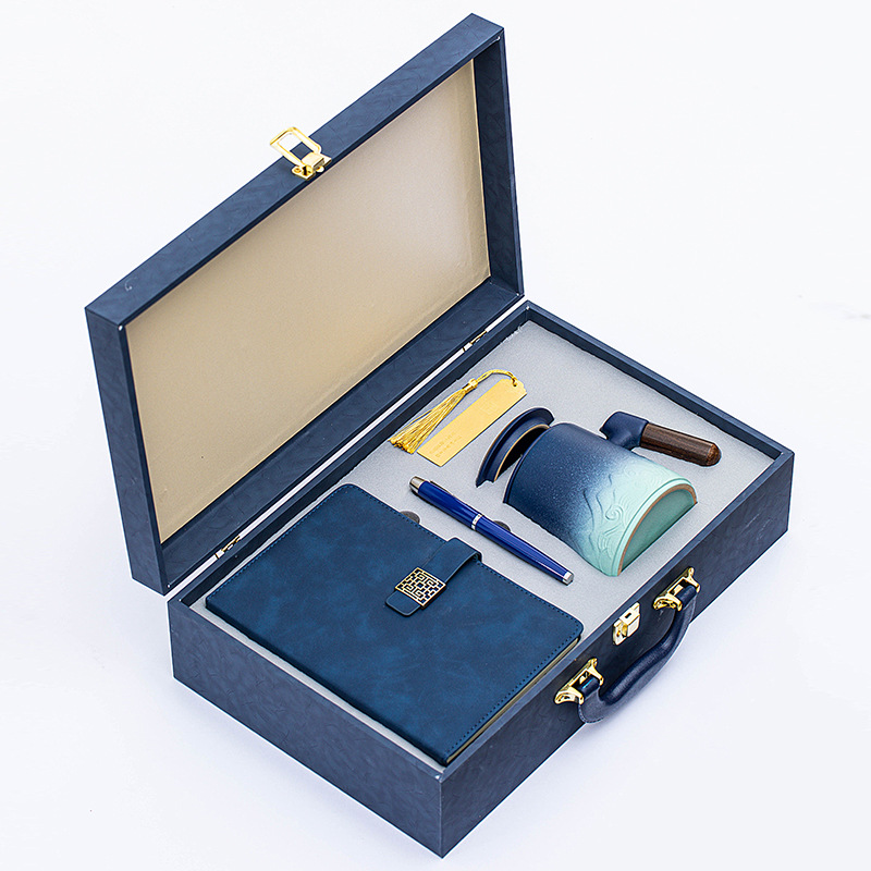 ensemble de 4 tasses de bureau [bleu dégradé]]