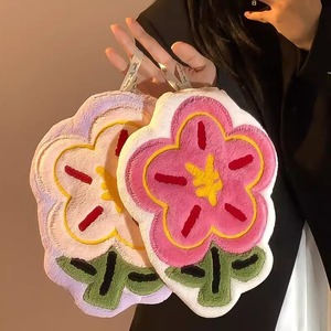 Hand <b>Towel</b> 60 Cm Embroidered Flower Design With <b>Hook</b> For Kitchen Bathroom - Product Image 1