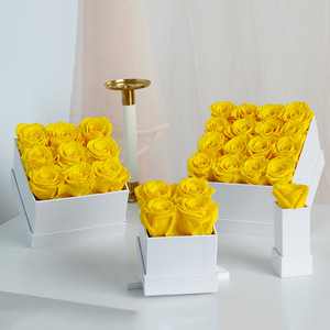 AYOYO OEM Rose Square Box Eternal Flower Valentine's Day Holding Bucket Rose Flower Box <strong>Gift</strong> Mother's Day - Product Image 6