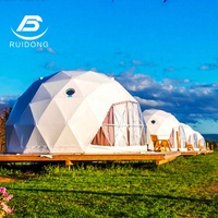 Tentes de camping glamping de luxe d'occasion toute l'année Dôme pour hôtel