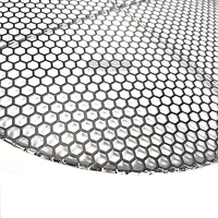 Grille de barbecue ronde en acier inoxydable 304 de qualité alimentaire, diamètre 10-40 cm, avec mailles alvéolées pour charbon de bois