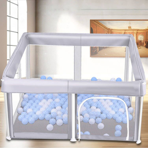 Modern stil katlanabilir plastik oyun parkı kapalı/açık bebeğin oyun arkadaşı ev oturma odası ve yatak odası için emekleme paspası çit ile - Product Image 1