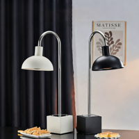 Lampe chauffante électrique en acier inoxydable avec base en marbre Airuisi 275W 220-240V pour buffet