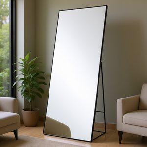 กระจกเต็มตัวแบบตั้งพื้น Db Wholesale ขนาด 71 x 31 นิ้ว กระจกนิรภัยไร้กรอบ ดีไซน์มินิมอลสำหรับบ้าน - Product Image 2