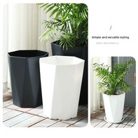 Grand pot de fleur en losange vert en plastique de style européen jardinière de conception simple pour bureau de salon