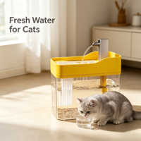 Fontaine à eau intelligente pour animaux de compagnie, distributeur automatique d'eau pour chiens et chats, purificateur d'eau douce 1,5 L, bouteille d'eau pour chatons en PP solide, écologique